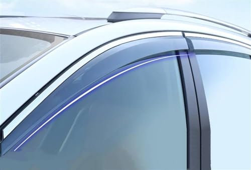 WOLWES Fenstervisier Kompatibel Mit Buick Für Lacrosse 2016 2017, Auto-Rauchfenster-Wetterschutz, Sonne, Regen, Visier, Deflektor, Schutz, Visier, Fensterabweiser, Auto-Styling