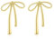 LANBEIDE Schleifen Ohrringe Gold, Bow Earrings Schleifen Ohrstecker Aus Sterlingsilber Für Damen Schmuck Geschenke