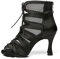 RUYBOZRY Stivali da Ballo Latino Americano Stivaletti da Ballo Salsa e Bachata Donna Suola Scamosciata con Tacchi 8,5cm EU 36