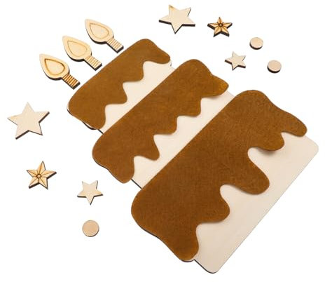 IMIKEYA 1satz Holzgeburtstagsdeko Hängende Wanddekorationsschilder Kuchenform Für Shower Geburtstagsfeiern Langlebige Für Unvergessliche Erinnerungen