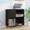 ShGaxin Mueble para Discos Madera contrachapada Negro 84,5x38x89 cm, Estanteria CD, Mueble Tocadiscos, Mueble para Discos, Mueble para Vinilos, Mueble para Tocadiscos - 831990