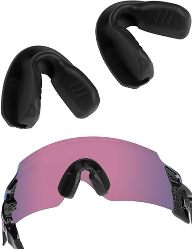 LenzReborn 2 Paar Ersatz-Nasenpads für Oakley Kato Sonnenbrille – Schwarz, Schwarz , Einheitsgröße