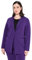 Ulla Popken Blazer, Punto di Roma, A-Linie, Reverskragen, Stretch, Lilie, 64/66 Donna