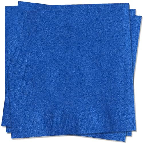 MORAINJAY 20 Stück Blau Servietten,33x33cm Papierservietten Napkins,Cocktailservietten,Blau Tischdeko Hochzeit Papierserviette für Hochzeit Abendessen Geburtstag Brautjubiläum Party