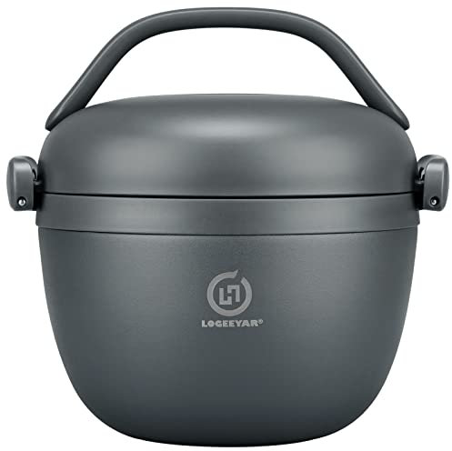 Itslife Recipiente térmico para alimentos, 680 ml, recipiente para calentar alimentos, acero inoxidable, con cuenco interior, fiambrera térmica para alimentos calientes, sopa, recipiente para