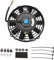 Twilight Garage 7 inch Universal High Performance 12V 80W Slim Electric Cooling Radiator Fan Push Pull with Mounting Kit - Black
