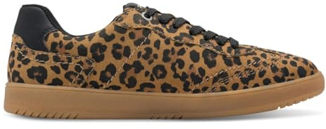 s.Oliver Damen Sneaker flach mit Schnürsenkeln Freizeit, Mehrfarbig (Leopard), 42 EU