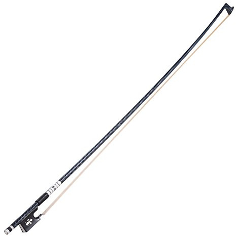 Violinbåge, Violinstråke 4/4 med Mongoliskt Hästhår Kolfiberfinish för 4/4 Fioler