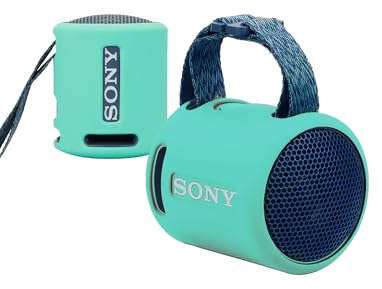Protective Silicone Cover for SONY SRS-XB 100/SRS-XB 13 Portable Bluetooth Speakers - Shockproof, Dustproof, and Waterproof for Worry-Free Use Anywhere,SkeyBlue White