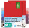 etérea Jersey 2er Set Spannbettlaken 200x220cm Rot bis 25 cm Höhe - 100% Baumwolle Spannbetttuch Oekotex - Bed Sheets mit Rundumgummi - Doppelpack Bettlaken 200x220 cm - Red