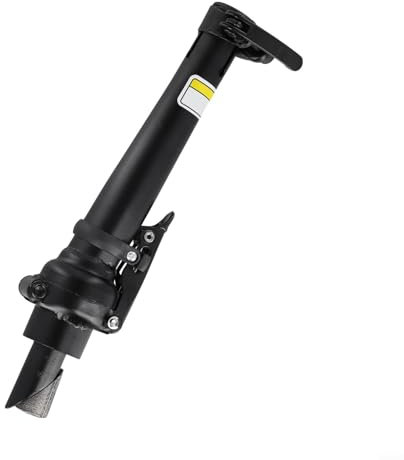 Zoegneer Electric Folding Handlebar Vertical Riser Stem Quick Release Adjustable Front Riser For E-Bike Scooter Folding Bikes 340MM Steel Iron Black (Black right fold)