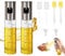 2 Piezas Pulverizador Aceite Spray, 100 ml Spray Aceitera Antigoteo de Vidrio para Cocina, Freidoras de Aire, Ensalada, Barbacoa