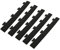 INTEC - Confezione di 5 cordoli maschi per piastrelle in PVC nero con clip per pavimento antiscivolo quadrato Garage Atelier PS50CRN/M
