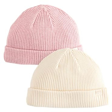 NEXT Baby Mädchen 2er-Pack Beanie-Strickmützen 40-50