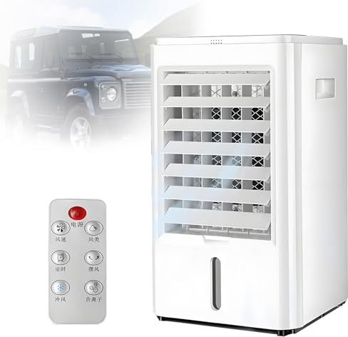 EpyGnom Portable Air Conditioners 4 in 1 Air Cooler Humidifier Cooling Fan Car Air Con Small Portable Air Conditioning Unit 3 Speed Mini Evaporative AC Unit for Hoom Office Car Van 12VCar