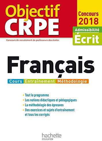 Objectif CRPE Français - 2018