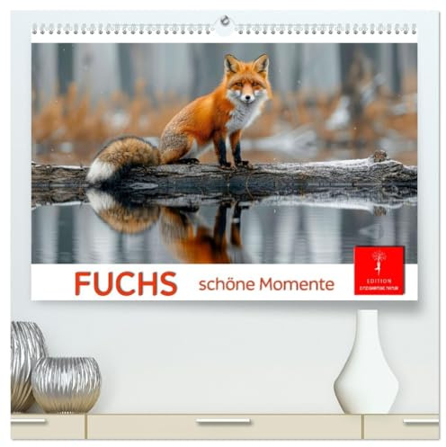 Fuchs - schöne Momente (hochwertiger Premium Wandkalender 2026 DIN A2 quer), Kunstdruck in Hochglanz: Die Welt der Füchse in der freien Natur. (CALVENDO Tiere)