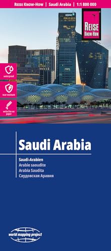 Reise Know-How Landkarte Saudi-Arabien / Saudi Arabia (1:1.800.000): reiß- und wasserfest (world mapping project)