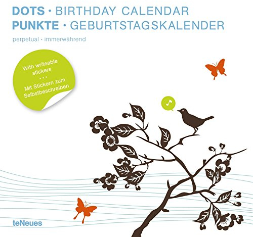 Punkte, Geburtstagskalender. Dots, Birthday Calendar: Mit immerwährendem Kalendarium dtsch.-engl.
