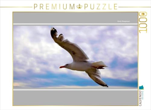 CALVENDO Puzzle Möwe im Flug | 1000 Teile Lege-Größe 64 x 48 cm Foto-Puzzle für glückliche Stunden