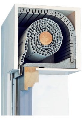 Rollladenkastendämmung DiHa Kombi Flex TF (Verschlußdeckel 240 x 1000 mm, Dämmmatte 25 mm)