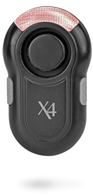 X4-LIFE 701589 Mini Jogging Alarm 115dB (schwarz), 65 x 35 x 25 mm