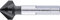 Alpen 238700830100 cobalt Kegelsenker Ungleiche Teilung Co5 3-FL Alunit 8, 3mm, 0 W, 0 V