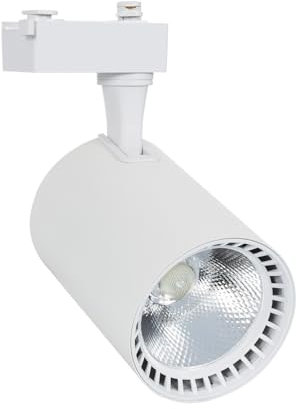 LEDKIA LIGHTING - Foco Carril LED Monofásico 40W | Iluminación Comercial | COB Superior | Fácil Instalación y Direccionable | Blanco Neutro 4000K, Policarbonato