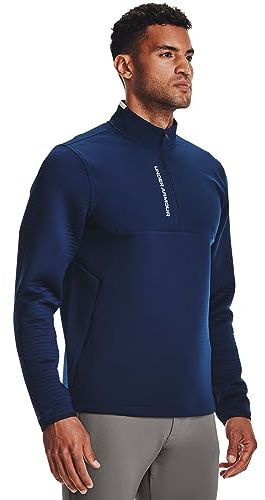 Under Armour Men's Storm Daytona 1/2 Zip Long Sleeve T-Shirt Golf, Academy (408)/Reflective, Large