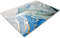 Gold Teal Blue Glass Chopping Boards | Non Slip, Cutting Boards for Kitchens | Small Worktop Savers