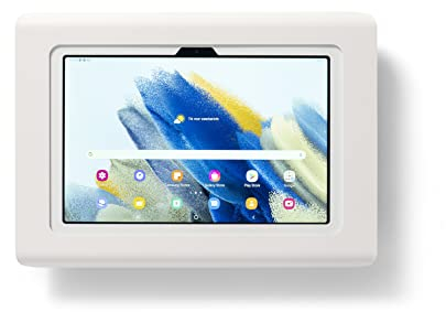 Tabdoq Wandhalterung mit Diebstahlschutz, kompatibel mit Samsung Galaxy Tab A8, 10,5 Zoll, Weiß