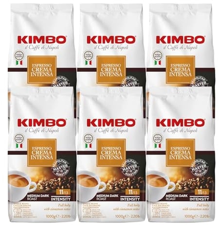 Kimbo Crema Intensa, 6x 1 kg Kaffeebohnen