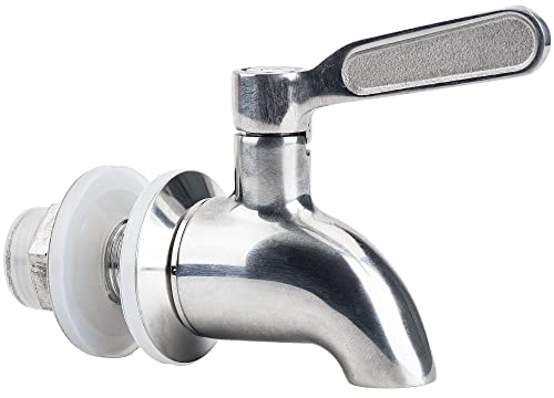 Edelstahl-Zapfhahn für Getränkespender, 1 Wasserspender-Ersatzteil, Outdoor-Wasserhahn für Sun Tea Jar, Party, Camping