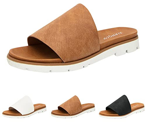 Sandalen Damen Sommer Silber Leichte Damen Sandalen 42 Sexy Pantoletten Damen Mit Absatz Pantoletten Damen Flach Orthopädische Flach Stiefeletten Damen Breite Füße Natur Kork-Fussbett Damen Hausschuhe