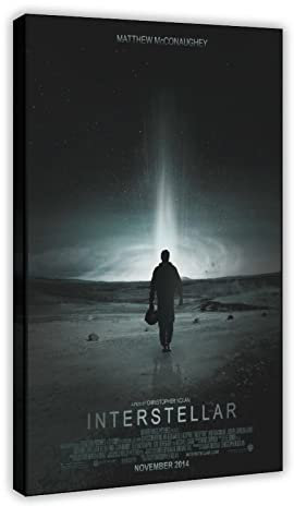 Science-Fiction-Film-Poster auf Leinwand, Interstellar, Schlafzimmer, Dekoration, Sport, Landschaft, Büro, Raumdekoration, Geschenk, Rahmen-Stil, 20 x 30 cm