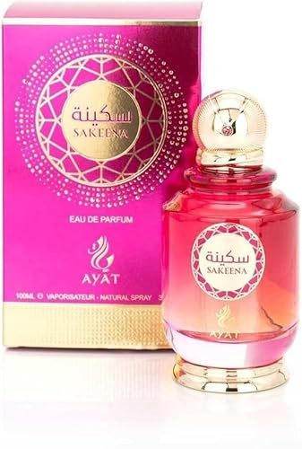 Ayat Perfumes Sakeena Eau de Parfum 100 ml Parfum Dubai en Notes de Jasmin Safran Cèdre Musc Boisé et Ambre Gris