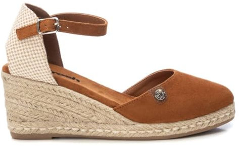 REFRESH - Sandalias con Cuña Mujer Camel - Calzado Cómodo y Versátil - Moda casual - Modelo 17188203 (Talla 38)