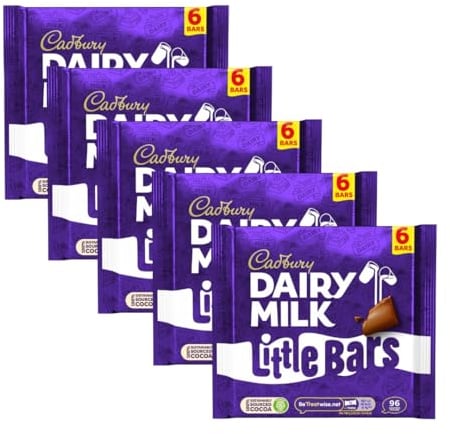 Chocolate Treat Bundle Containing 6 bars of Dairy Milk Little Bars 18g (5 Pack)