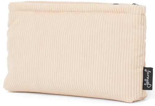 Johans® Aufbewahrungs Etui | Cord Look (22 x 14 cm) für Dein Johans Mikrofasertuch | Schminktasche Kosmetiktasche (Beige)