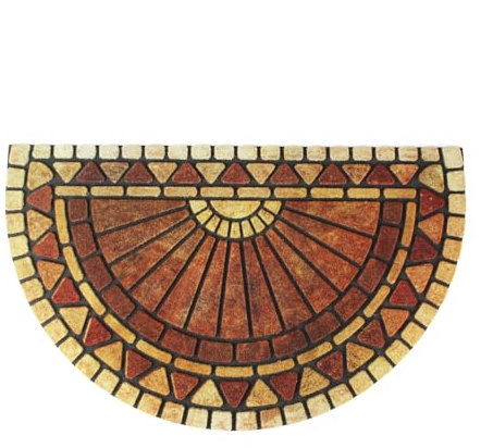 Easylife Sunrise Door Mat, Half Moon Large Door Mat for Indoors or Outdoors, Non-Slip Outdoor and Indoor Doormat, 76x46cm - Fully Guaranteed