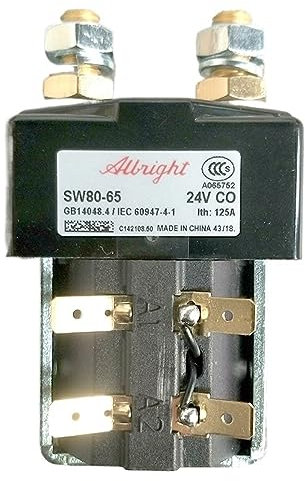 Contacteur cc modèle 24v 100A sw80-65 for voiturette de golf/transpalette/gerbeur