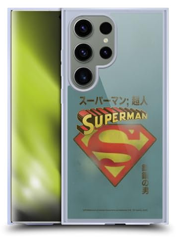 Head Case Designs Offizielle Superman DC Comics Japanisches Logo Vintage Mode Gelhülle [Militärischer Schutzgrad] Kompatibel Mit Samsung Galaxy S24 Ultra 5G Und Kompatibel Mit MagSafe
