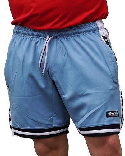 Brachial Premium Herrren Short Colors Blau XXL - Kurze Hose für Bodybuilder Kraftsportler