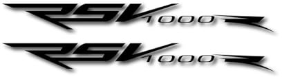 GQUIKGW Adesivo per Moto per Aprilia RSV 1000 R RSV1000R Adesivo per Moto(Black)