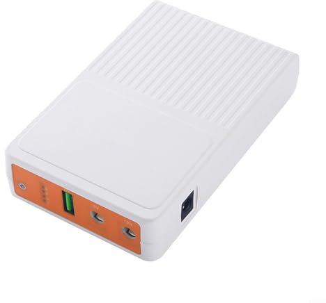 SMZhomeone Fuente de alimentación ininterrumpida 8000 mAh POE 48 V 5 V/9 V/12 V Fuente de alimentación UPS con una interfaz grande de 5,5 x 2,5 mm para router wifi, altavoz, cámara, ordenador portátil