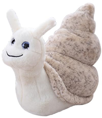Schnecke Plüschtier, Kuscheltier Schnecke Stofftier für KinderPlüschpuppe, zum Kuscheln und Spielen Kuscheltiere Geschenk (18 cm,Grau)