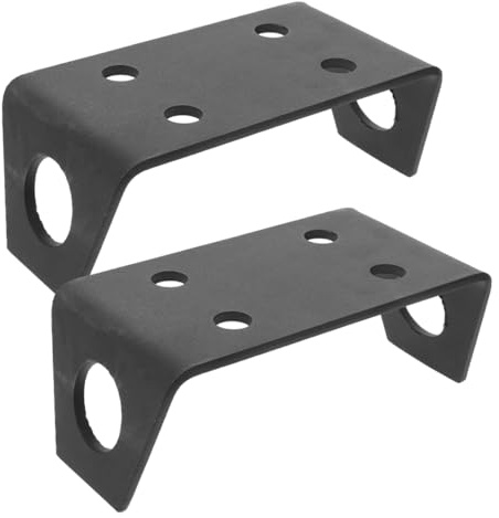 Winden Montagehalterung für Anhängerkupplung, 2 Stück Schwarz Metall | Offroad Modelle, Sichere Nutzung, Glatte Oberfläche, Schwere Ausführung, für Anhänger und Montageartikel