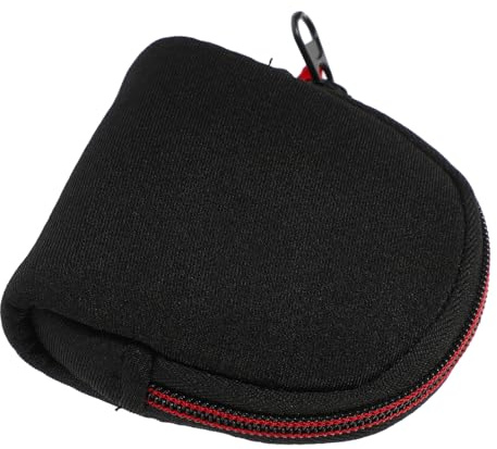 DOITOOL Neopren Runde Filtertasche, Faltbar, Leicht, Tragbar, Schwarz | Passt in Computer oder Andere Taschen Rundfiltertasche, Zufälliger Stil, für Kamera Filter Mesh Beutel