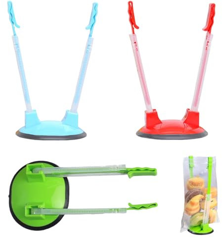 3PCS Freezer Bag Stand, Food Bag Stand, Freezer Bag Holder Stand, Bag Stand,Plastic Reusable Freezer Bag Racks Holders, Food Meal Prep Bag, Kitchen Gadget