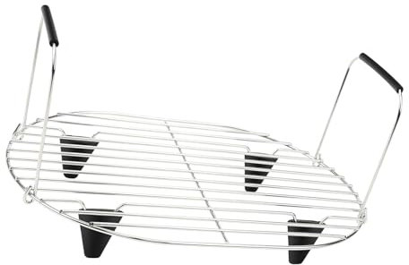 Edelstahlbraten Und Dampfregal Mit Silikonfüßen Für 8 5 Liter Slow Cooker Multifunktionales Küchenzubehör